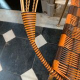 Series of 6 garden armchairs and patio Scoubidou', Italian Vintage Design 1950s