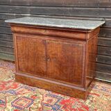 Louis Philippe vintage buffet in speckled mahogany
