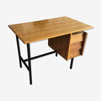 Modernist desk with 3 slanted drawers - 1960