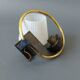 Night light 1960 in brass and black metal Vintage.