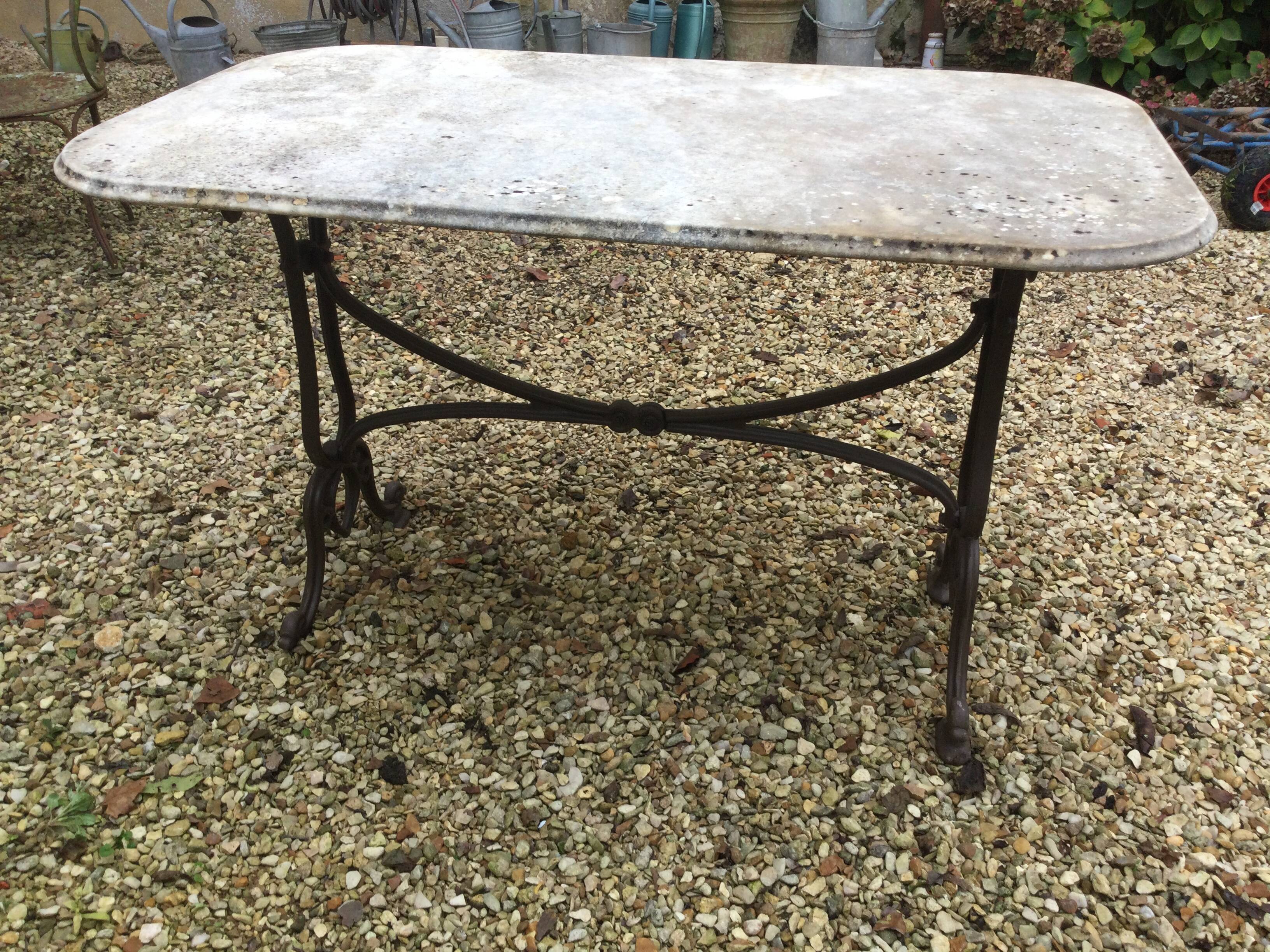 Old bistro table
