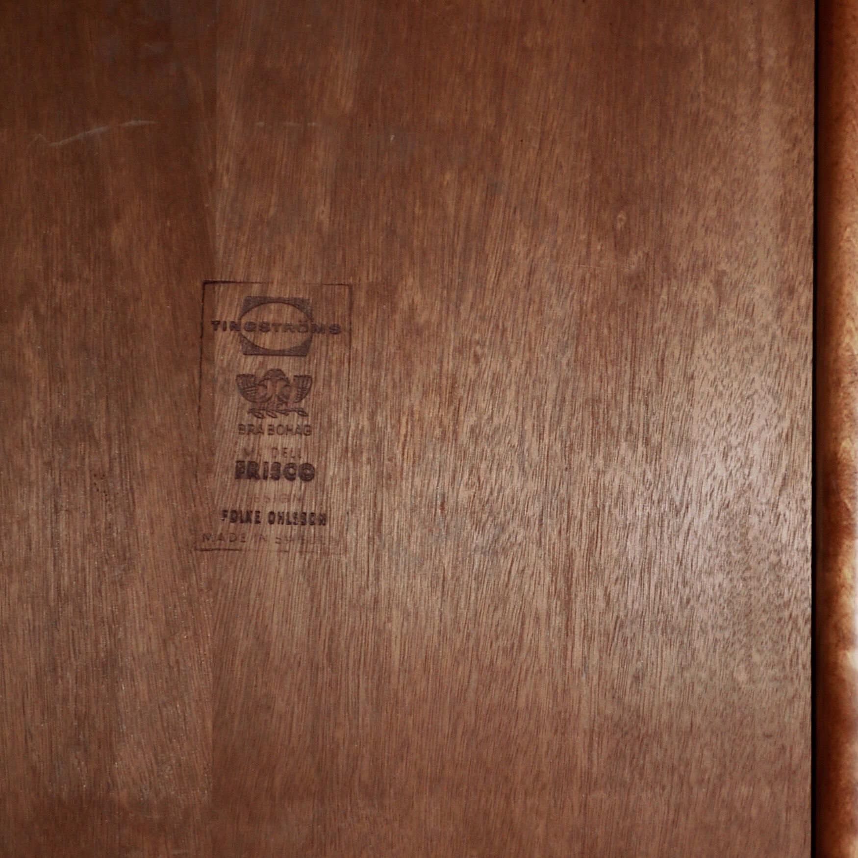 Scandinavian Teak Sofa Beside Table by Folke Ohlson, 1960s