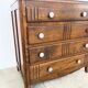 Small chest of drawers with 4 drawers — solid wood, Art Deco patterns, France 1950s
