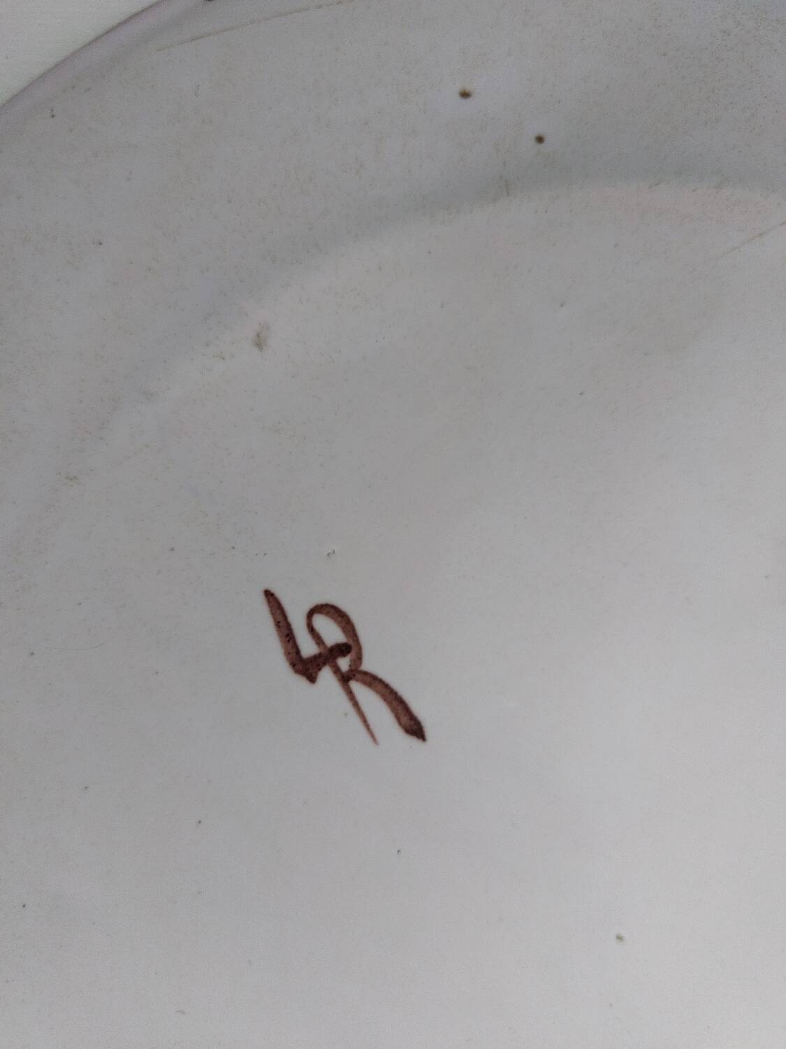 Old fun rooster plate