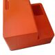 Ozoo Space Age orange bench chest, design by Marc Berthier, 1970s.