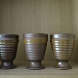 Set of 3 marsh sandstone cups