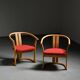 Pair of armchairs by Isamu Kenmochi, Japan circa 1965