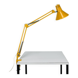 Habitat vintage articulated architect's lamp, yellow metal
