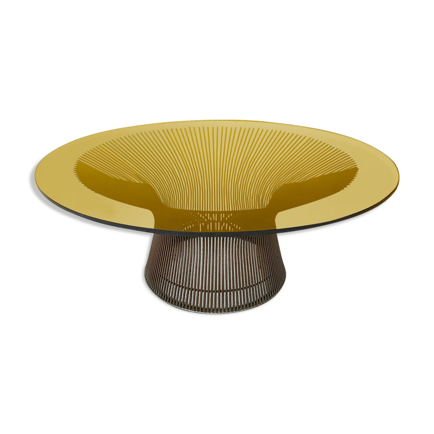 Warren Platner design coffee table for Knoll, bronze finish circa 1960