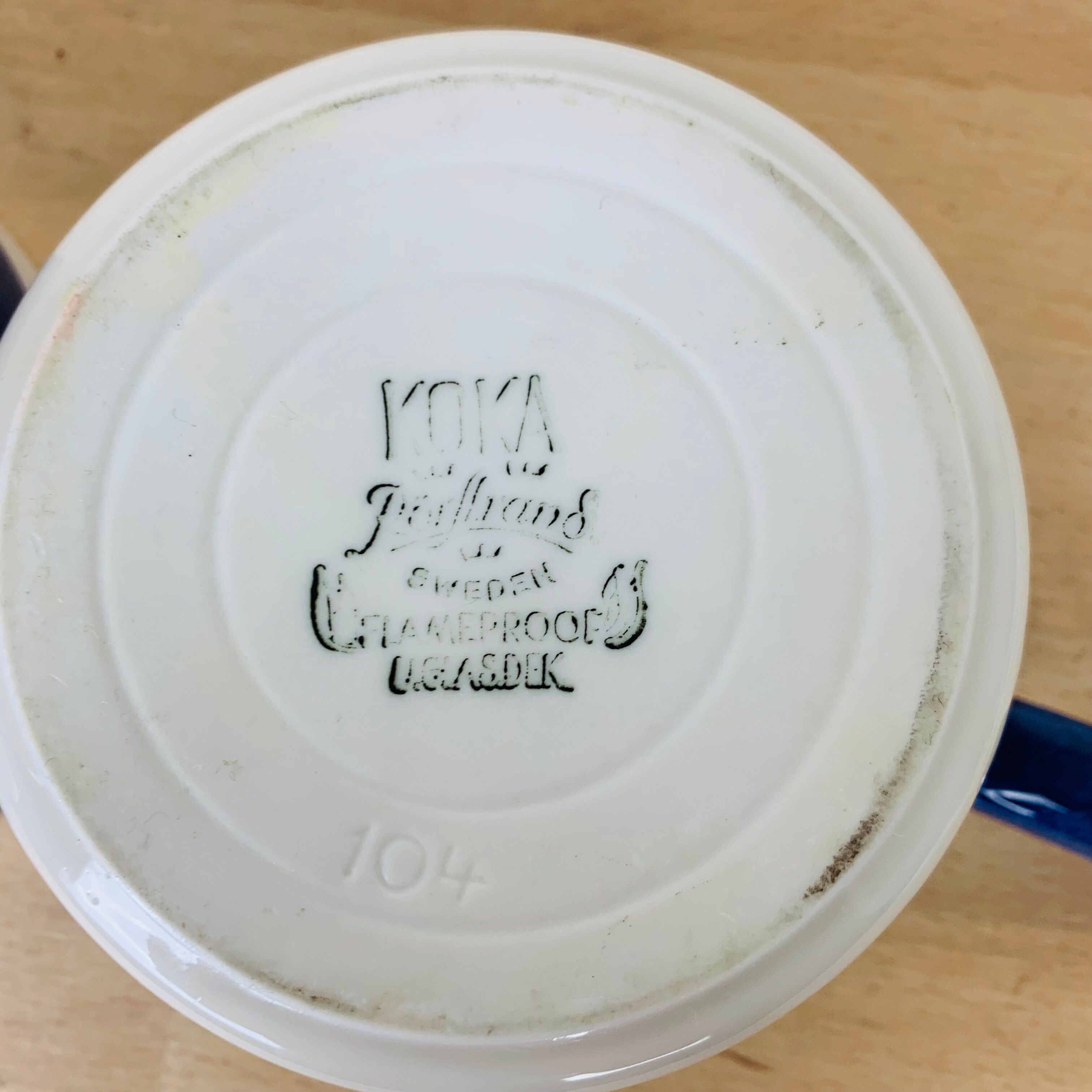 2 Koka ceramic saucières by Rörstrand Sweden, Scandinavian