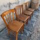 Série de 4 chaises de bistrot Luterma 1950