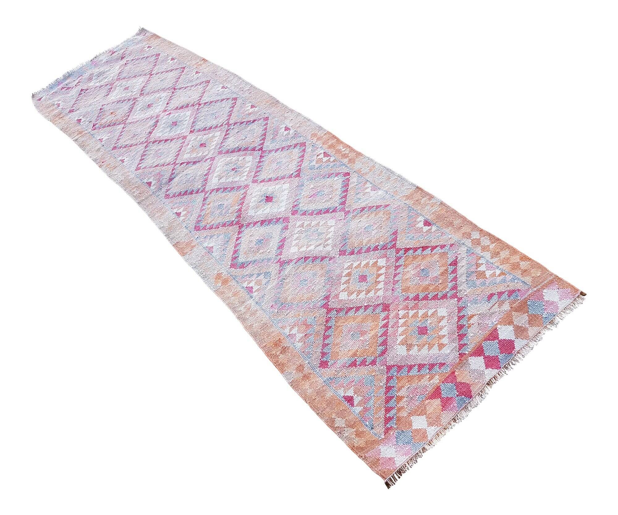 Vintage Turkish hallway rug 80x300 cm