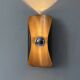Pair of vintage wall sconces, bent steel, France, 1970