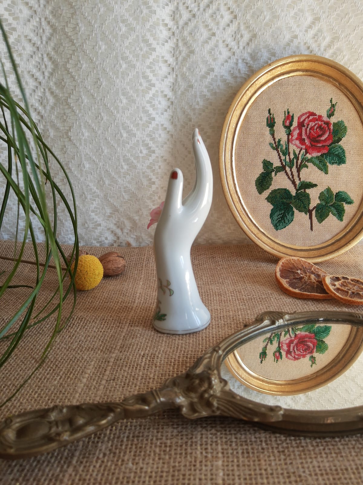 Hand fig tree, vintage soliflore