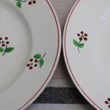 Set of 6 ceramic dessert plates