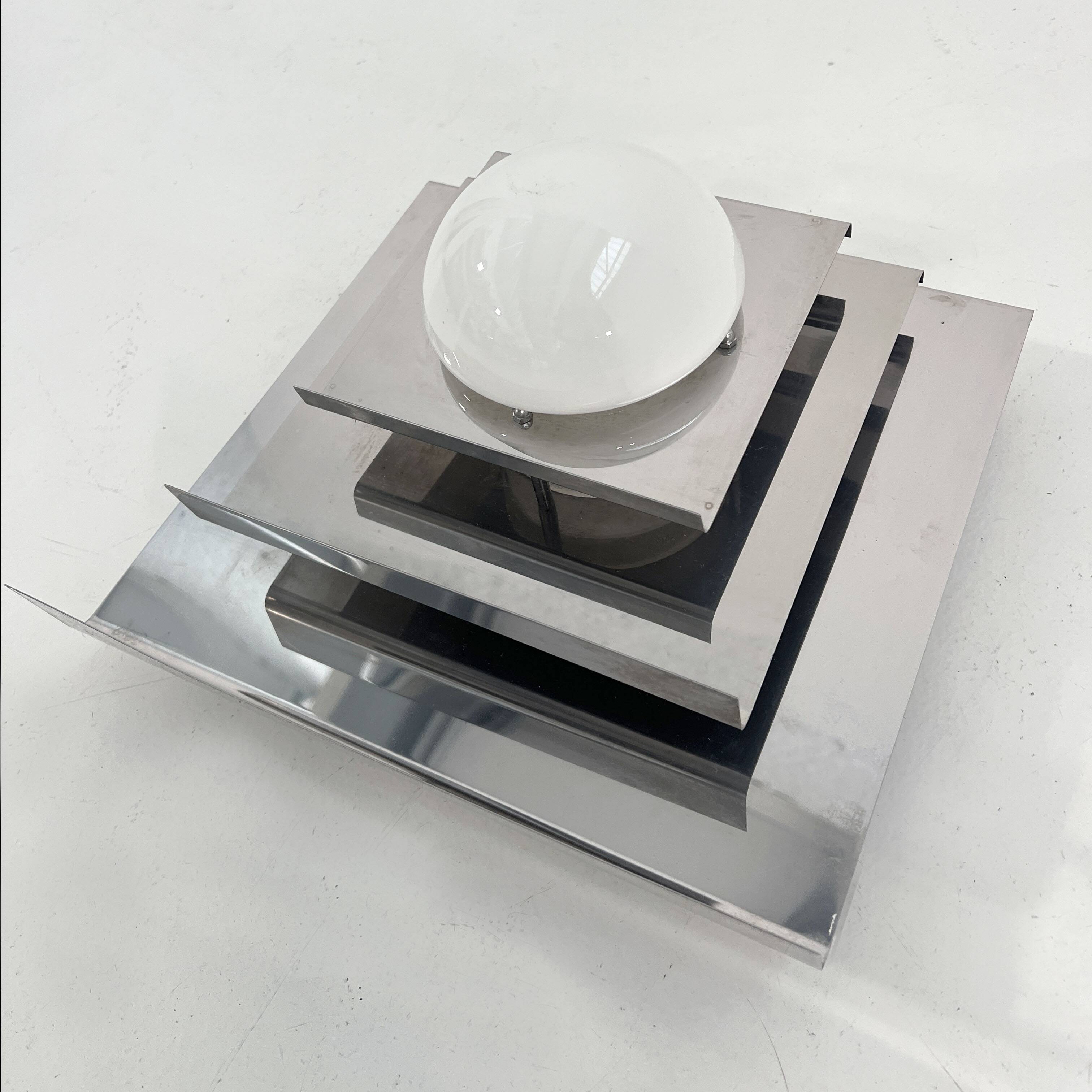 Italian chrome wall lights, 1970