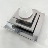 Italian chrome wall lights, 1970