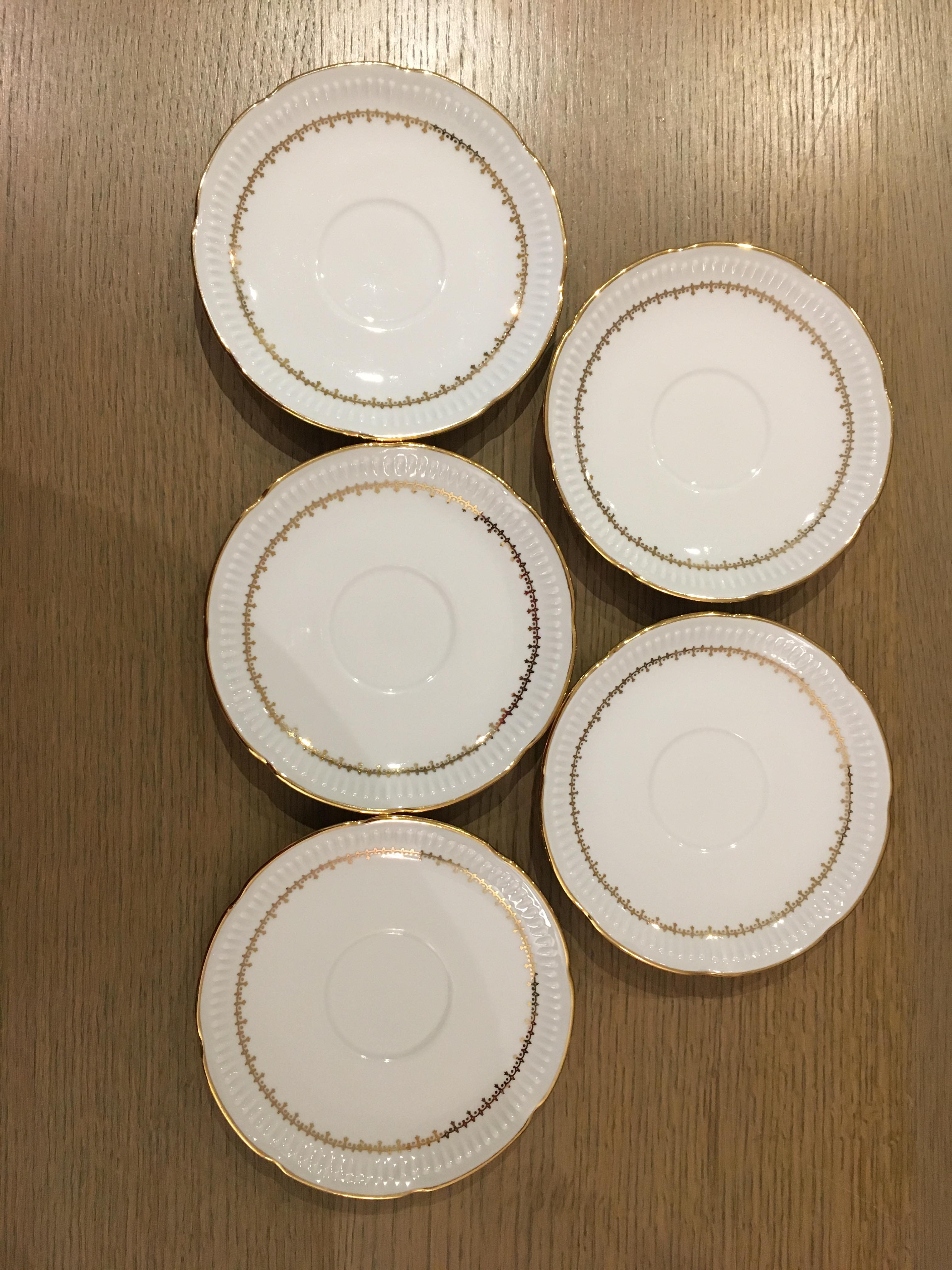 Limoges fine porcelain vintage coffee cups