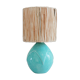 Blue ceramic lamp