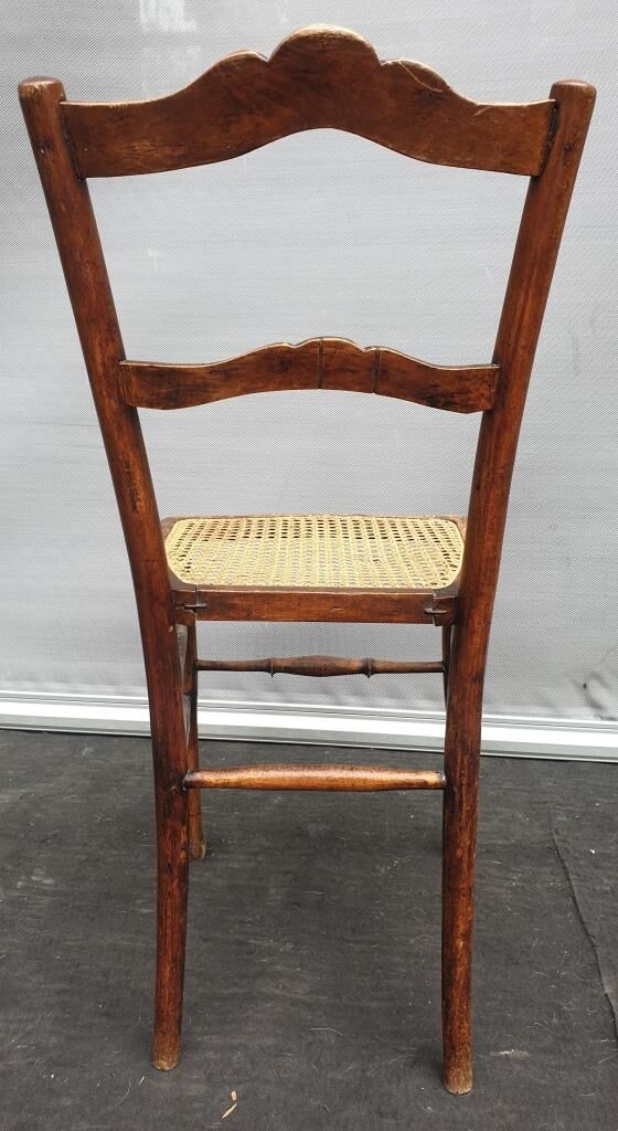 Pair chairs cans d'estaminet XIXth