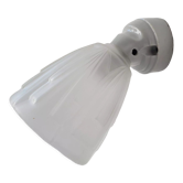 Art deco wall lamp in glass and porcelain