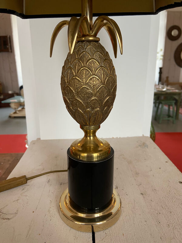 Lampe ananas « Hollywood Regency »