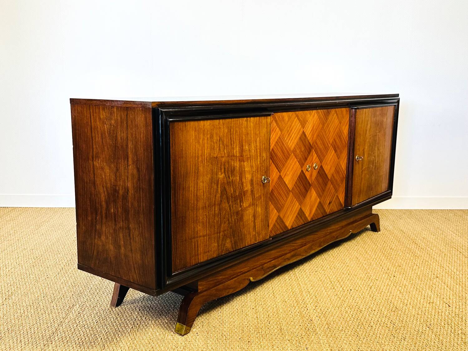 Art Deco walnut sideboard from the 1930s.