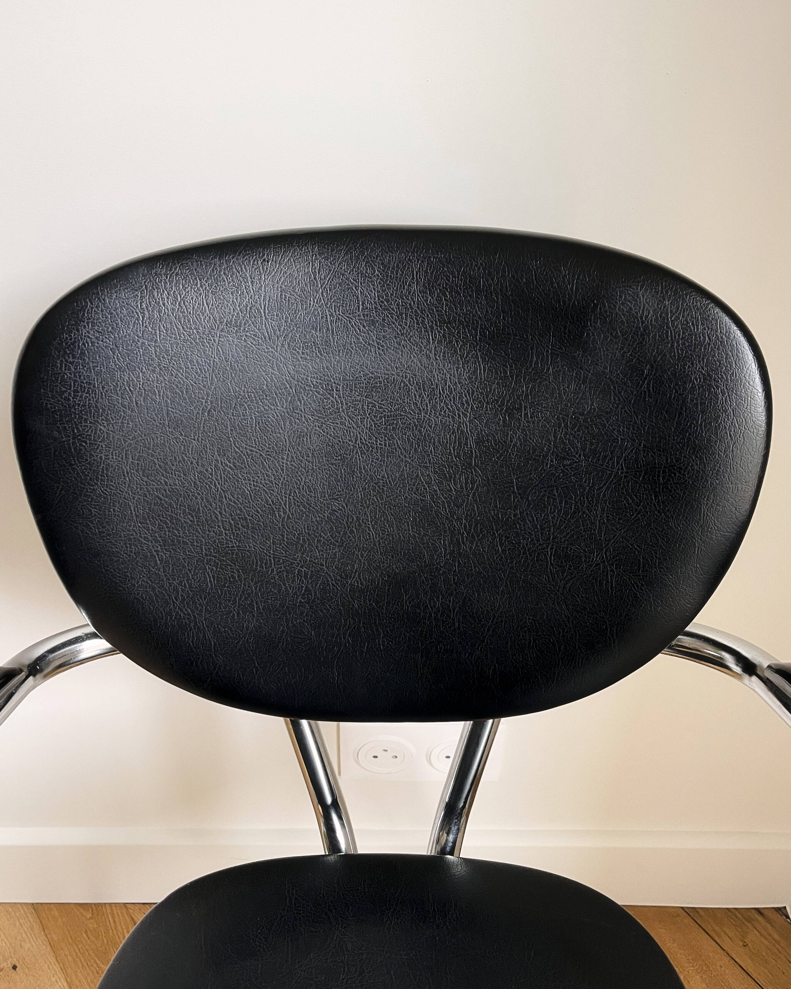 Chaise Tubax vintage 1950