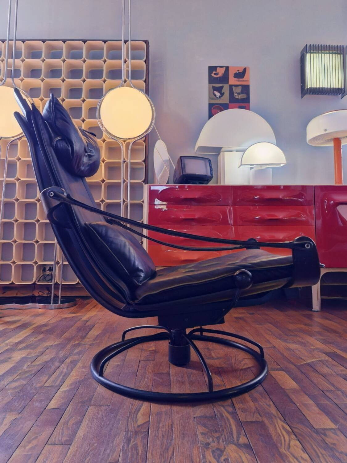 Siesta lounge leather 1970 ake fribytter by nelo mobler suede