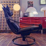 Siesta lounge leather 1970 ake fribytter by nelo mobler suede