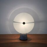 Vintage Postmodern Eno table lamp in glass and terrazzo from Ikea, 1990s.