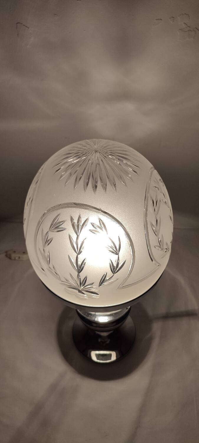 Lampe en table de cristal, Espagne, années 1960