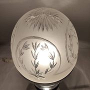 Lámpara de mesa de cristal. Spain, 1960s.
