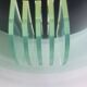 Pair of vintage black metal and plexiglass half-moon wall lights