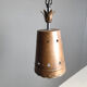 Brutalist copper pendant light, 1970s