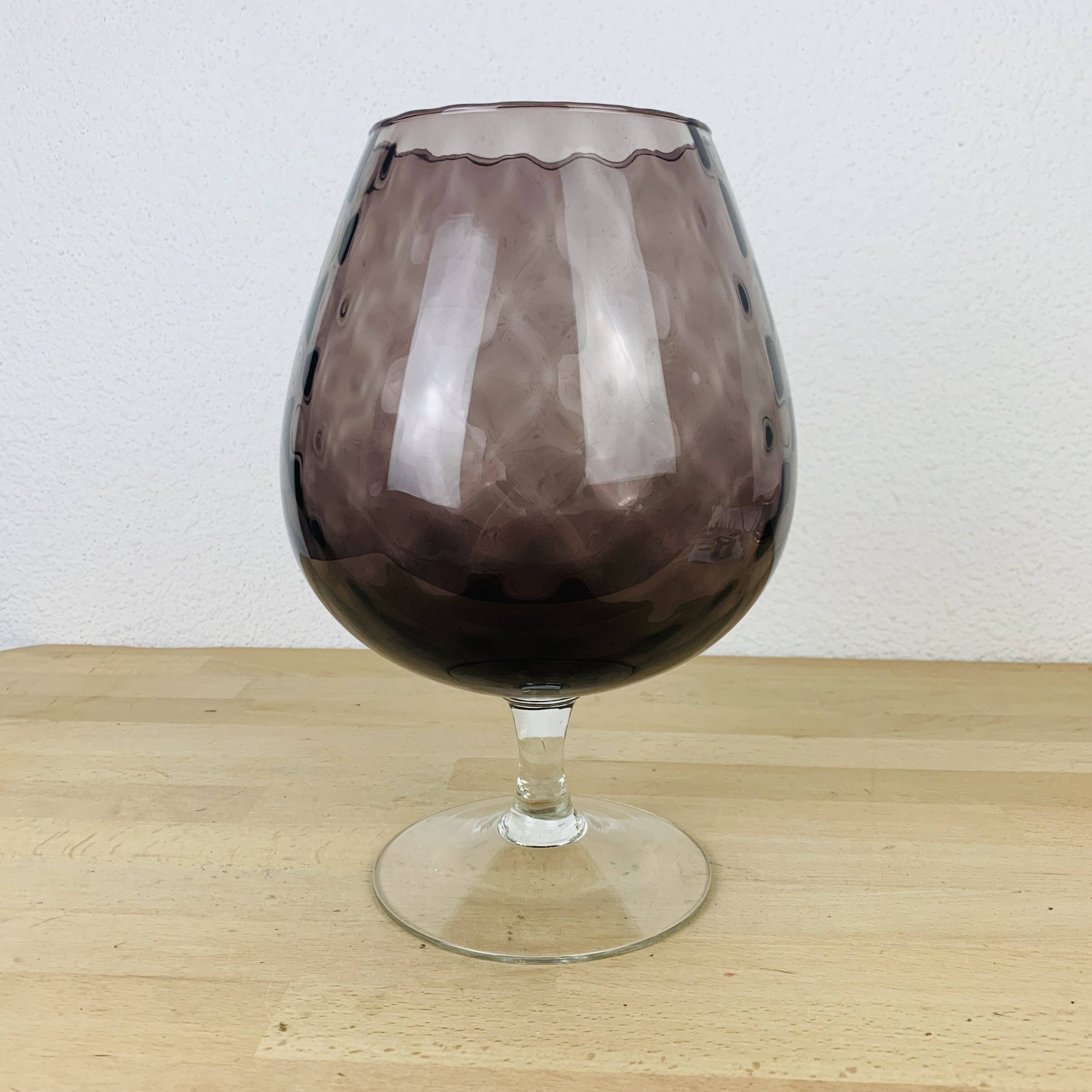 Italian Empoli vase purple glass 30 cm
