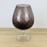 Italian Empoli vase purple glass 30 cm