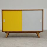 Buffet U-452 jaune et gris par Jiri Jiroutek pour Interier Praha 1960