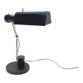 Black desk lamp by Oskar Immerschied for PGH Metalldrücker Halle