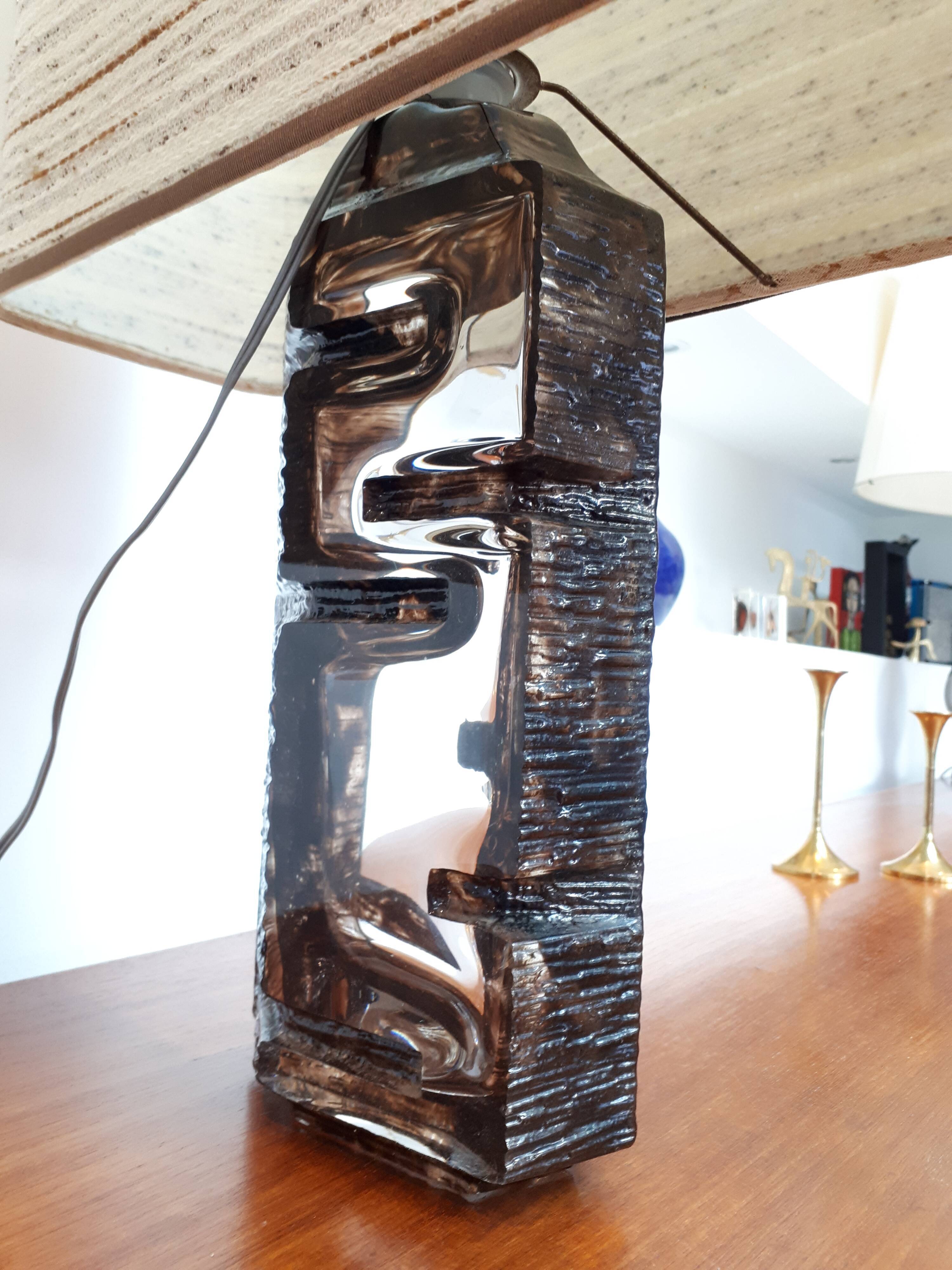 Brutalist lamp Argos by César Baldaccini for Daum