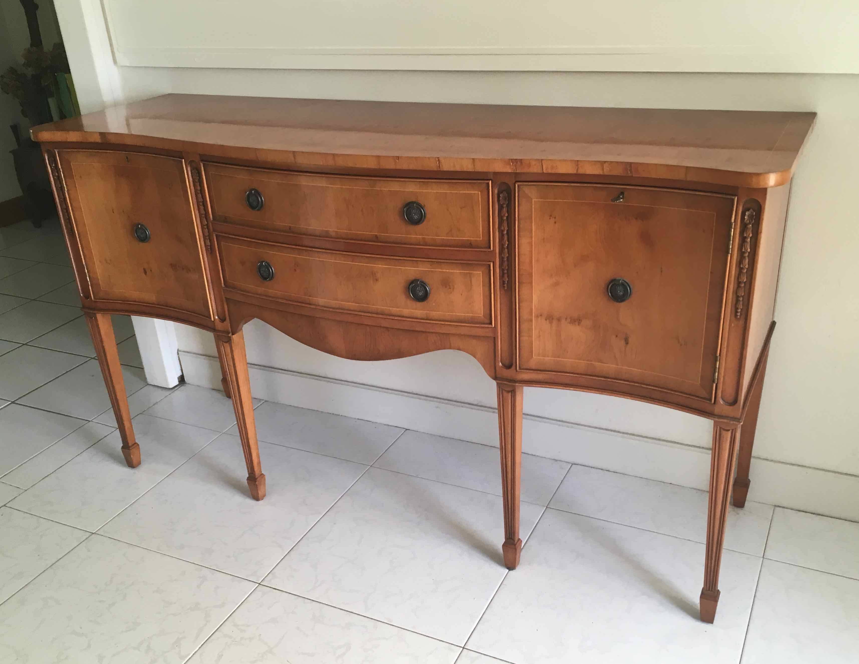1950s English buffet signed Jaycee Furniture