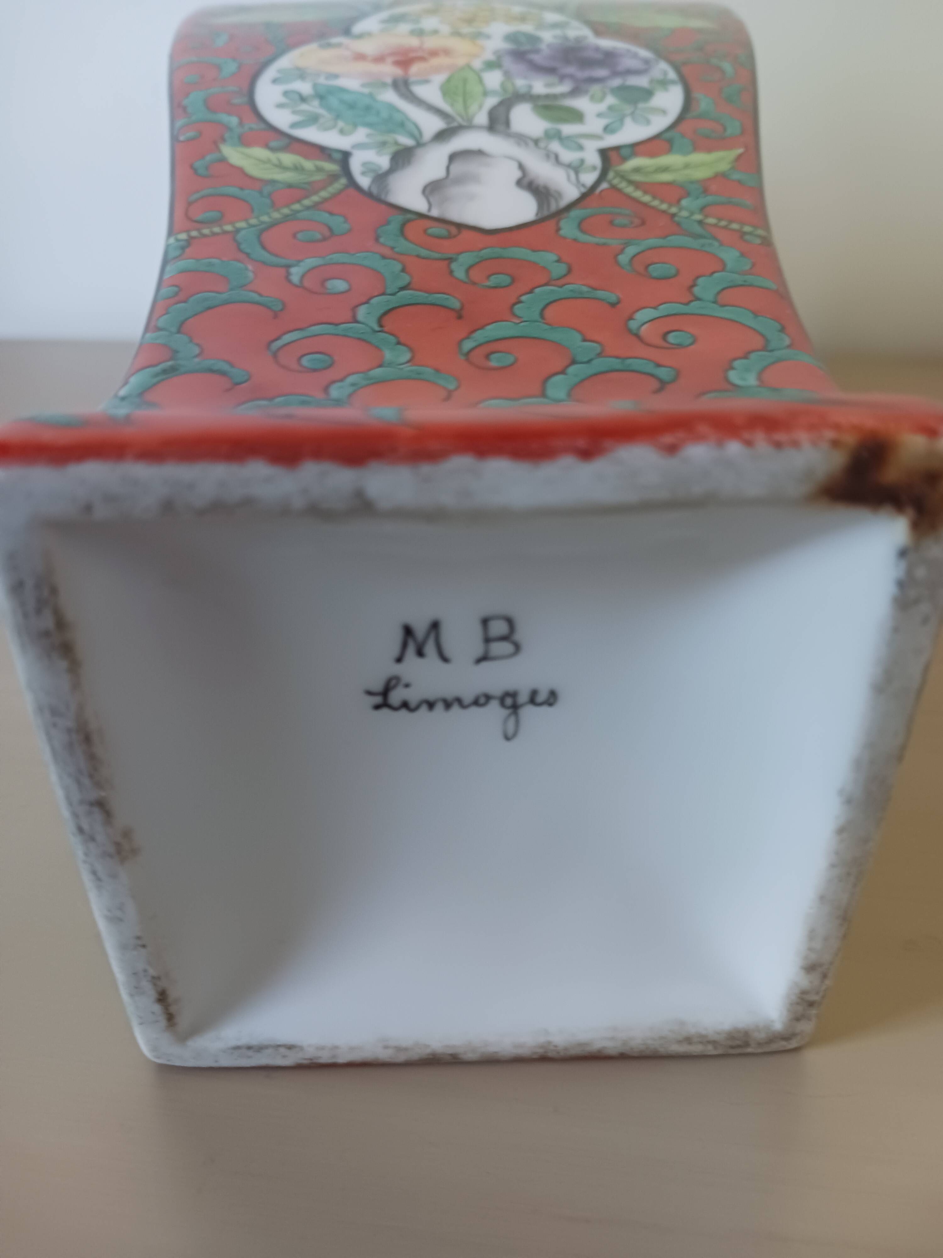 Japanese-style vase from Limoges
