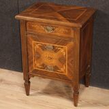 Inlaid bedside table in Louis XVI style