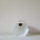 Art Deco wall lamp in opaline and porcelain