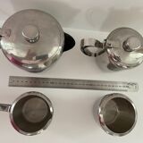 Service à thé en inox années 50