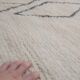 Tapis marocain tissé à la main - design berbère - fait main en laine - 252 x 146 cm