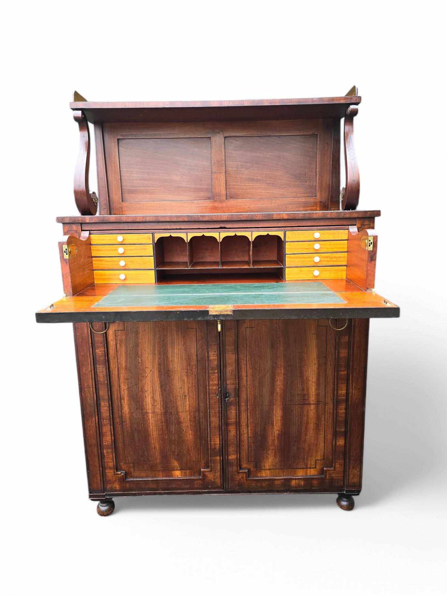 Antique Regency mahogany secretary