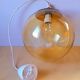 Amber bubbles glass pendant light