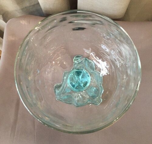 Cup on crystal stand and portious glass