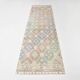 3x9 Pastel Toness Turkish Kilim Runner Rug, 81x286 Cm